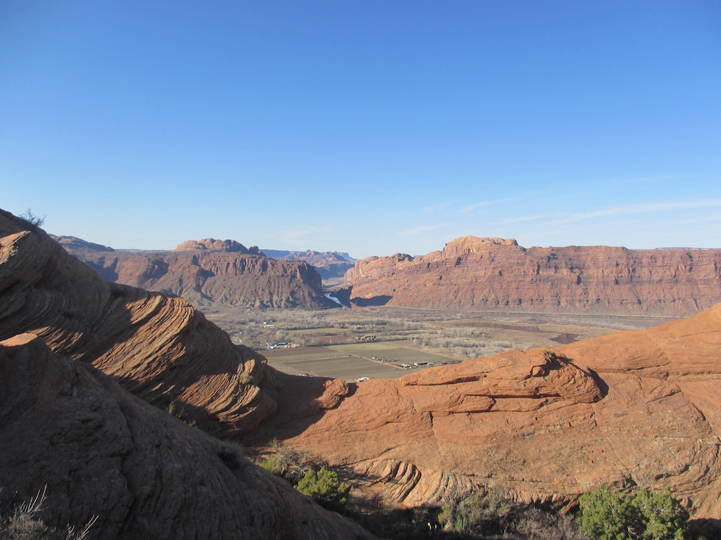 nice view of Moab from an overlook