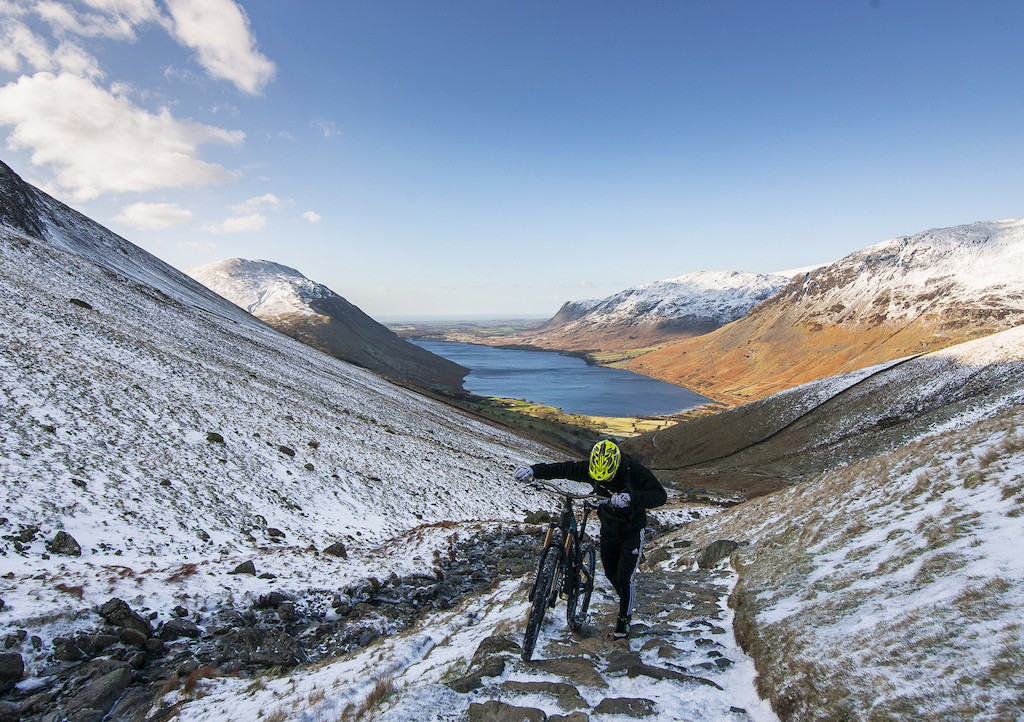during a random ride at Scafell Pike, The Lake District, United Kingdom. 1 February 2015 Photo: Charles Robertson