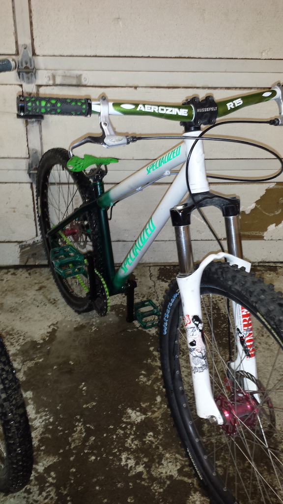Completely ripped off paint, repainted, and customized. Specialized p2