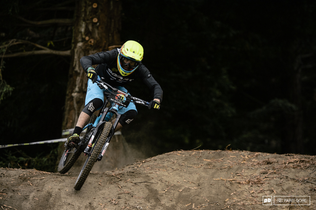 Adam Craig was solid on this track all day which could be due to the amount of time spent riding in the PNW with steep, wet roots. 11th for the day.