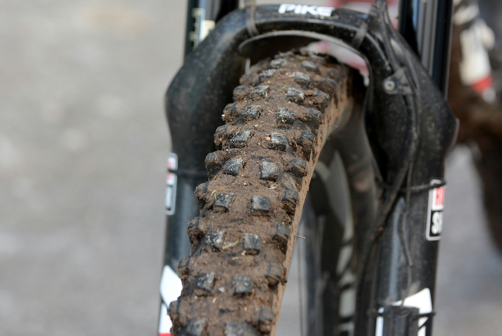 EWS Pro Rides 1 - Mud tire up front for race day