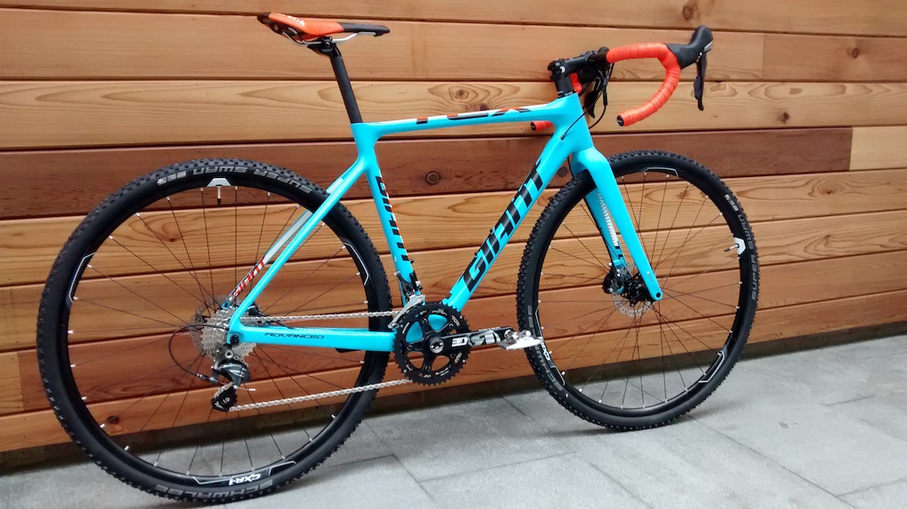 Customer's new CX bike with some mods out of the box