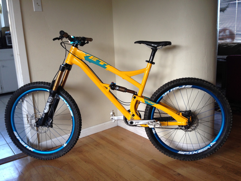 the new yellow bike