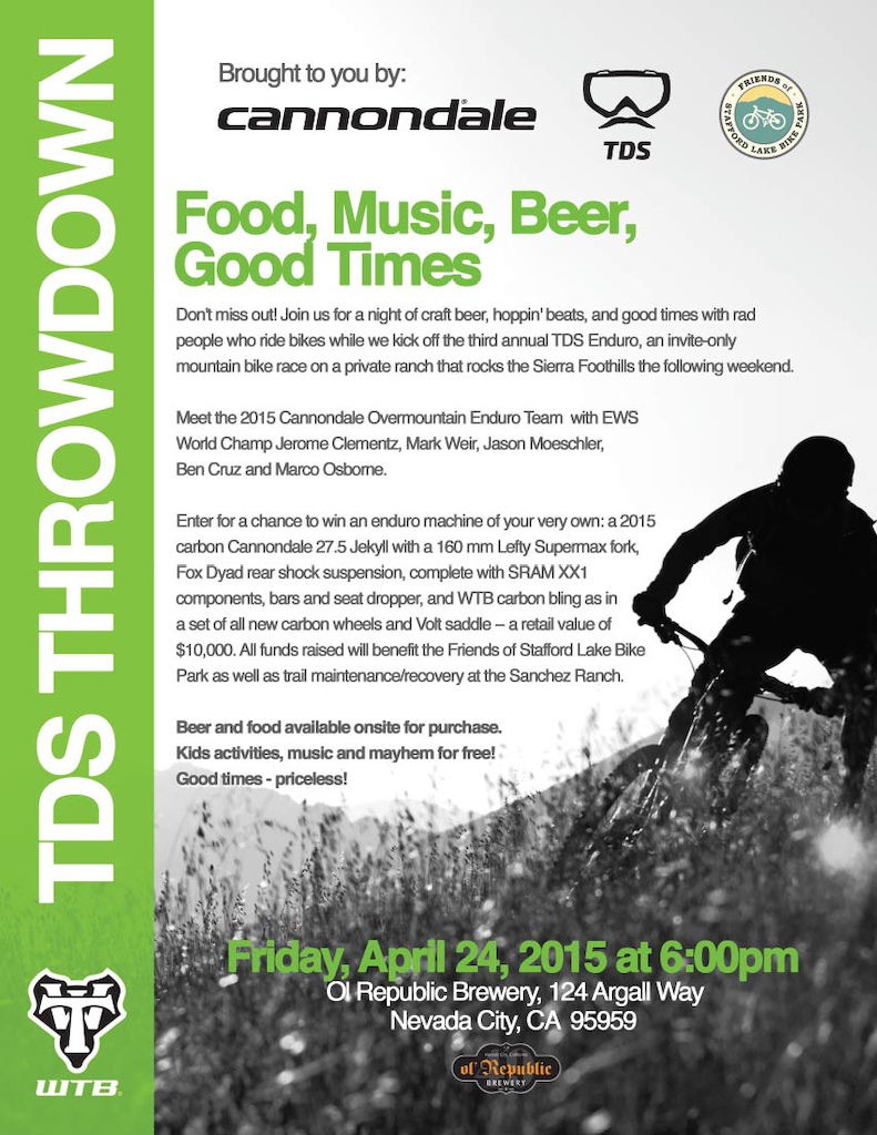 TDS Throwdown Food, Music, Beer, Nevada City on 4/24/15