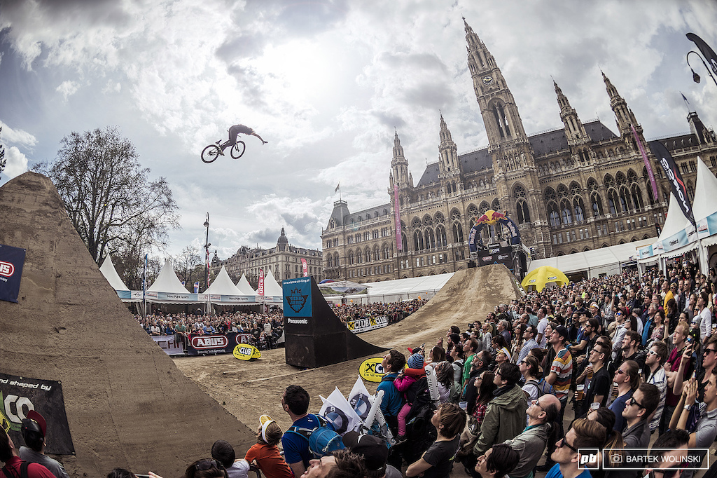 Jakub Vencl made a run of his lifetime at the V.A.K. 2015 with a beastly 360 tuck no hander on the first jump.