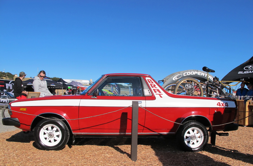 The Subaru BRAT was released in 1978 and was an instant hit for those looking to get after it in the woods. Around the same time you'd find some Klunkers doing laps in the hills of NorCal. This is a pretty iconic little rig.