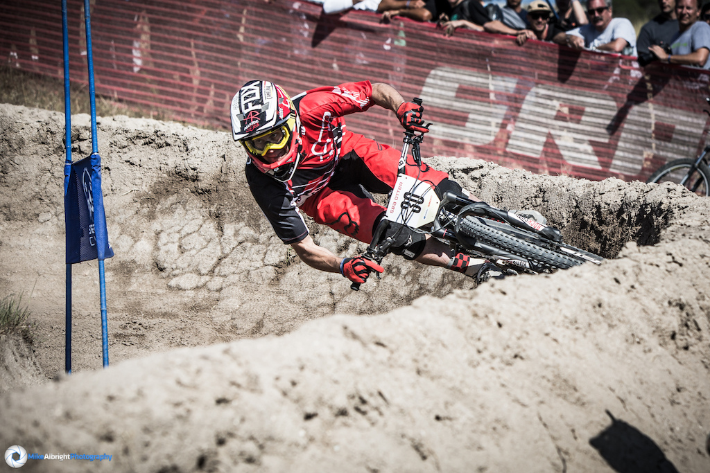 Kirt Voreis was looking comfortable on the Sea Otter Classic Dual Slalom course.