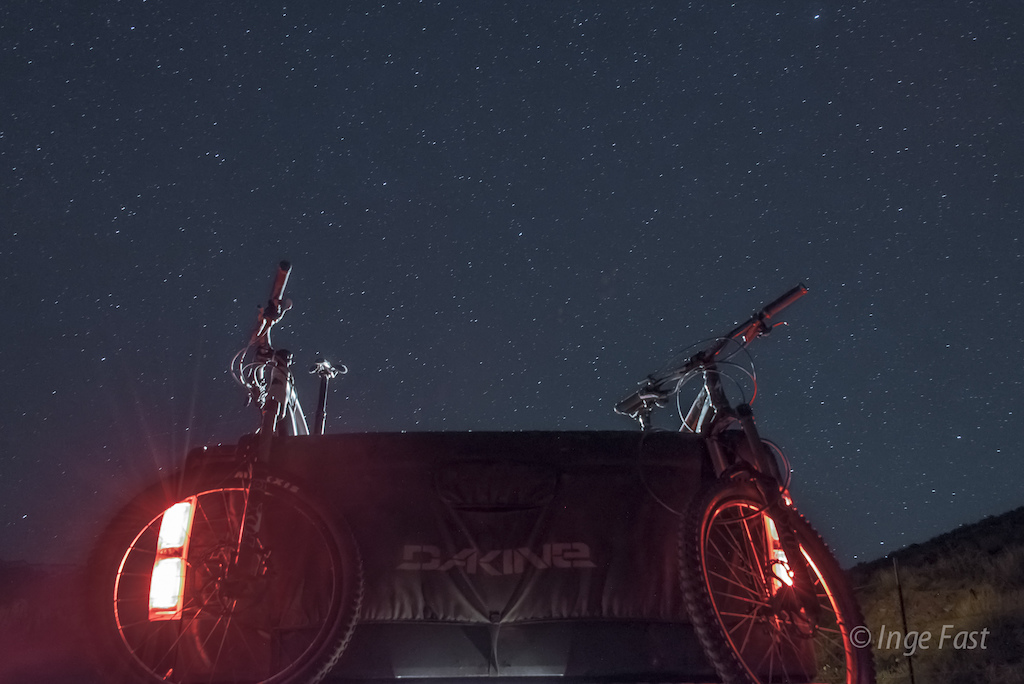 Nightshot of our bikes.