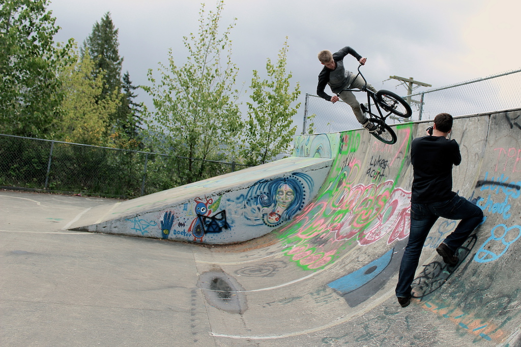 Eike Marquardt filming Levi Pearl, April 24
Photo by Sacha Kalman