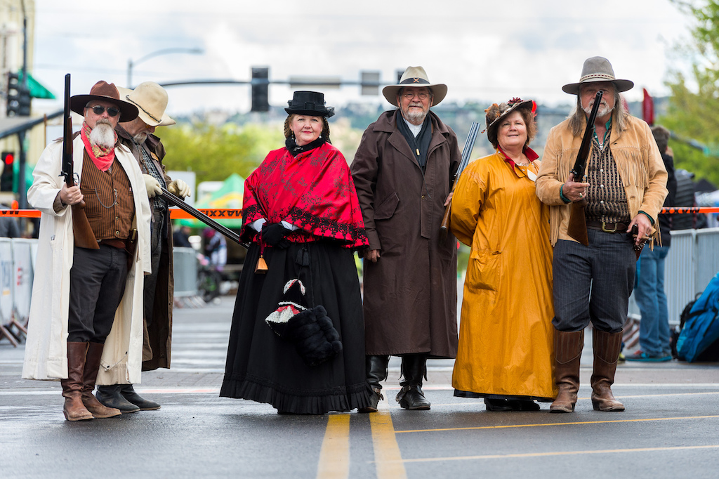 Members of the Prescott Regulators &amp; Their Shady Ladies were on hand at the festival, with the Regulators providing some shotgun assistance to the starter.