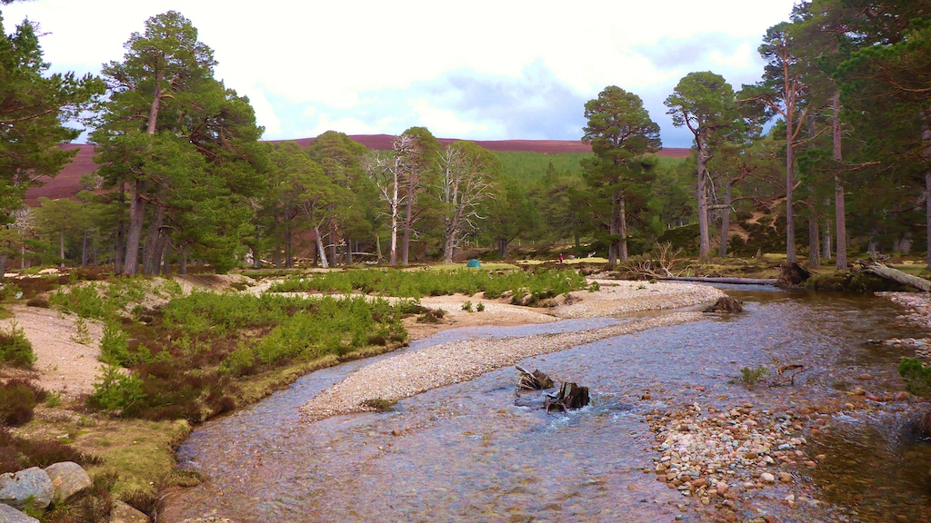 Looking up to the start of Glen Derry.