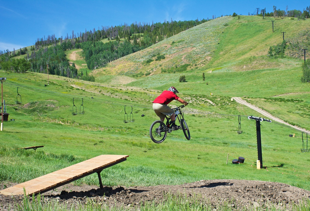New wooden/metal jumps built 2014 by Singletrack Trails
