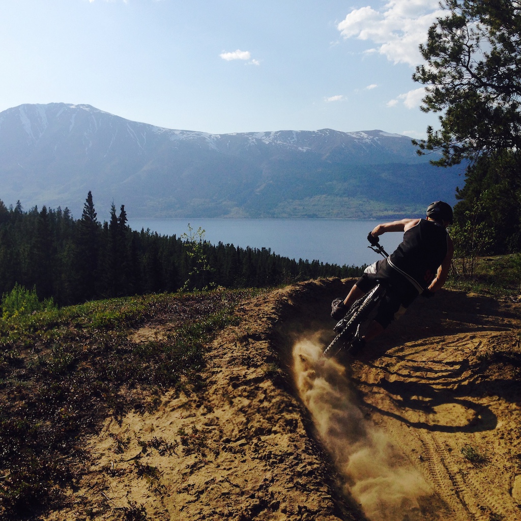Phil and I were hitting this epic berm on Lower Wolverine Trail on Montana Mountain. May 17th