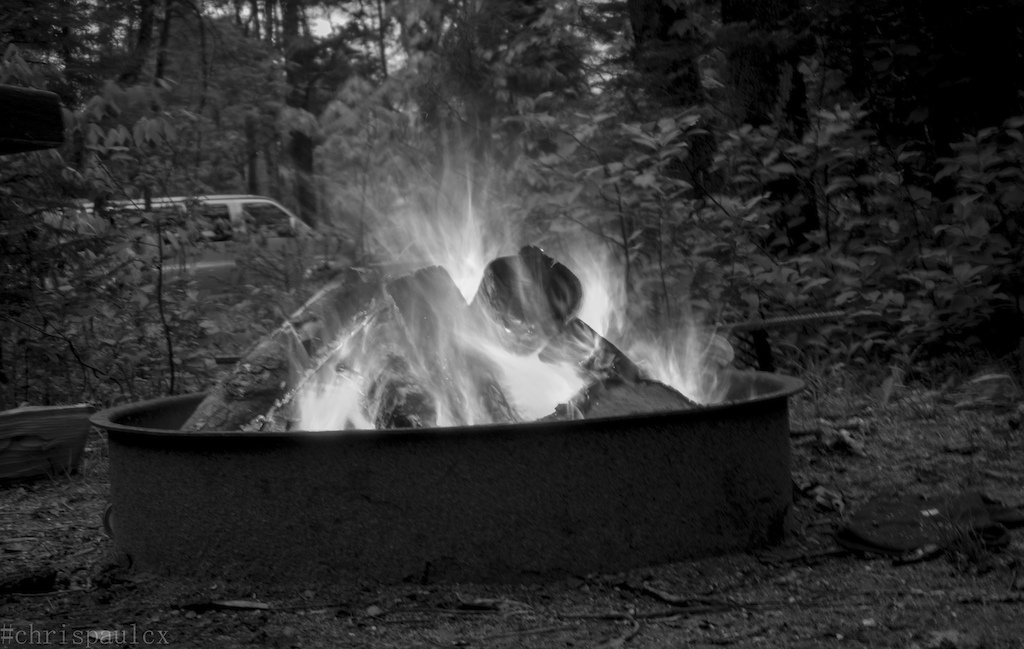 Campfires were a blazing.