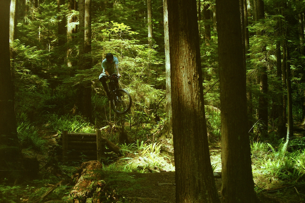First time shooting mountain biking on film. I pushed the film, and forgot to tell the developer...whoops. Shot on a Canon EOS Rebel XS.