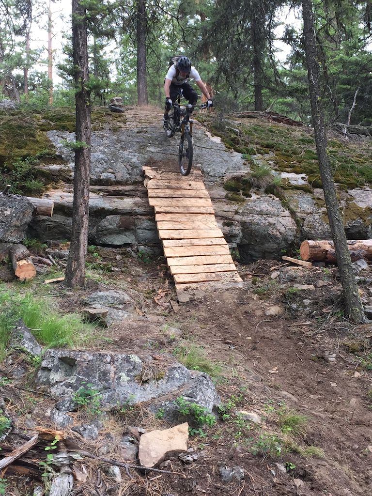 Testing the new roll on High Roller (part of the 2015 BCEnduro)
