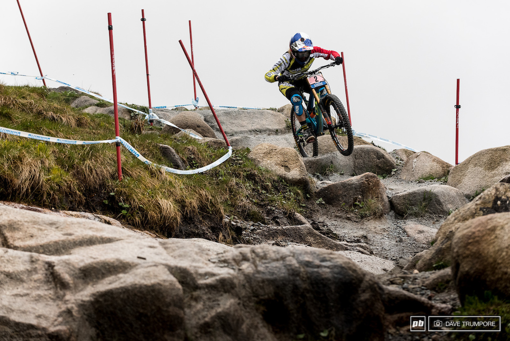 What else can we say about Rachel Atherton.  Against more than a few odds she raised her game today and gave the crowd exactly what they came to see.