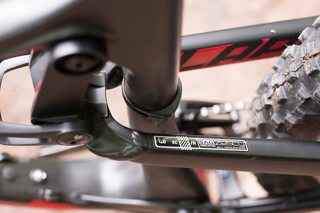 Lapierre have always been great at the finer details and this handy sag indicator is just one of many nice touches on this frame.