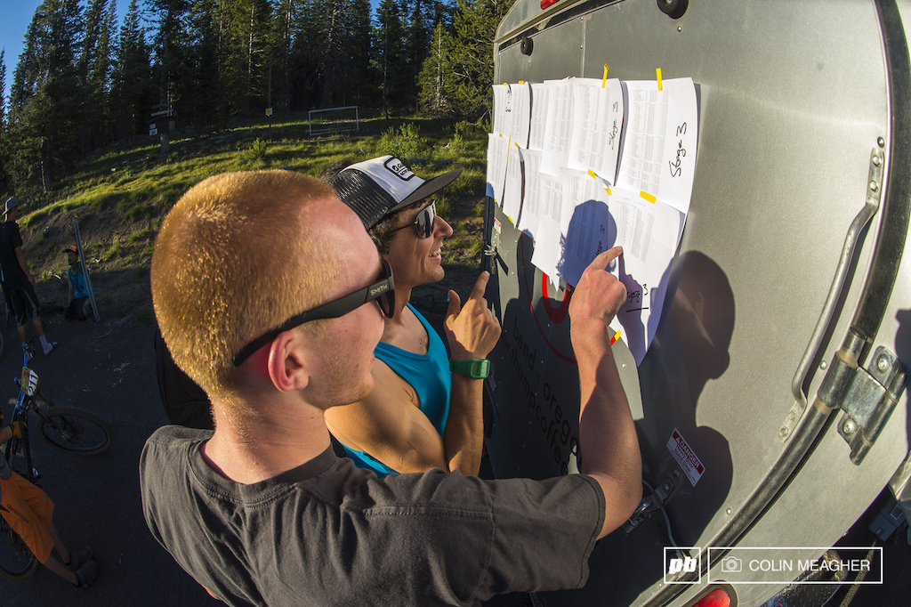 The times were constantly being corrected with overall pro men s winner not even on the stage 3 score card until the third revision. Eventually organizers were forced to check times by hand in order to determine the race winners for podium.