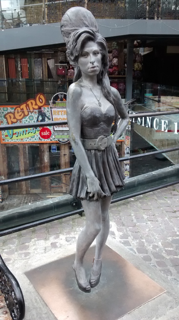 Amy Winehouse statue in Camden Market