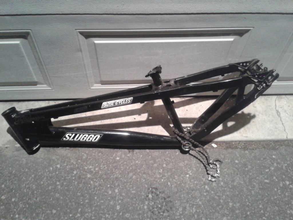 Soul Cycle Sluggo Freeride Hardtail Frame with Seat Collar and chain