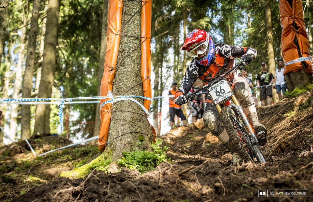 Neko Mullaly will be looking to get a solid result here in Leogang. The New sections of track are suited to his style.