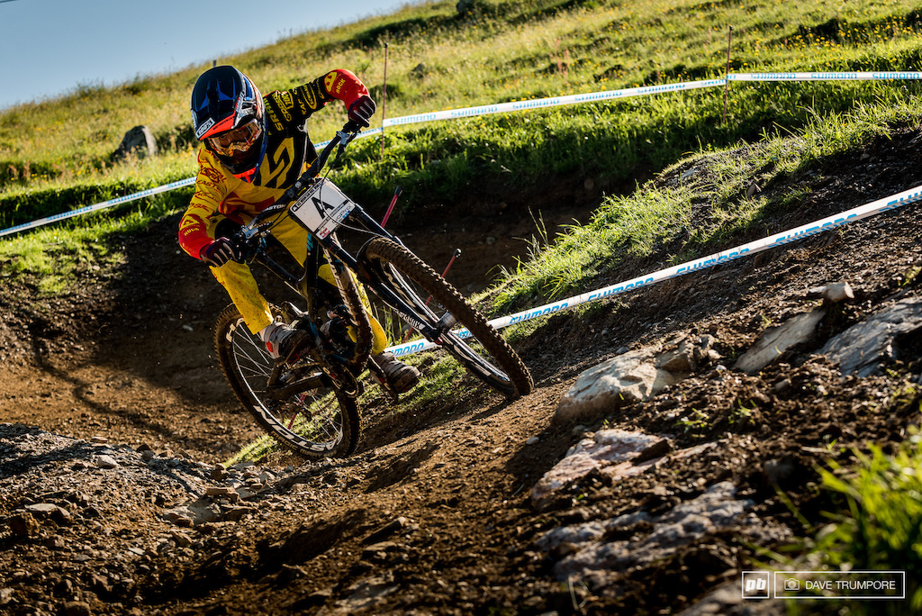 Finn Isles is here as a pre runner since he is still too young to race at the World Cup level. Training and traveling with his Lapierre teammates should help him to have to have a bit of an edge when he lines up in the start gate for real next season.