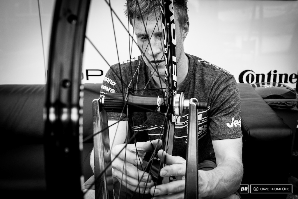 Such is the life of a World Cup mechanic where the building of wheels never comes to an end.