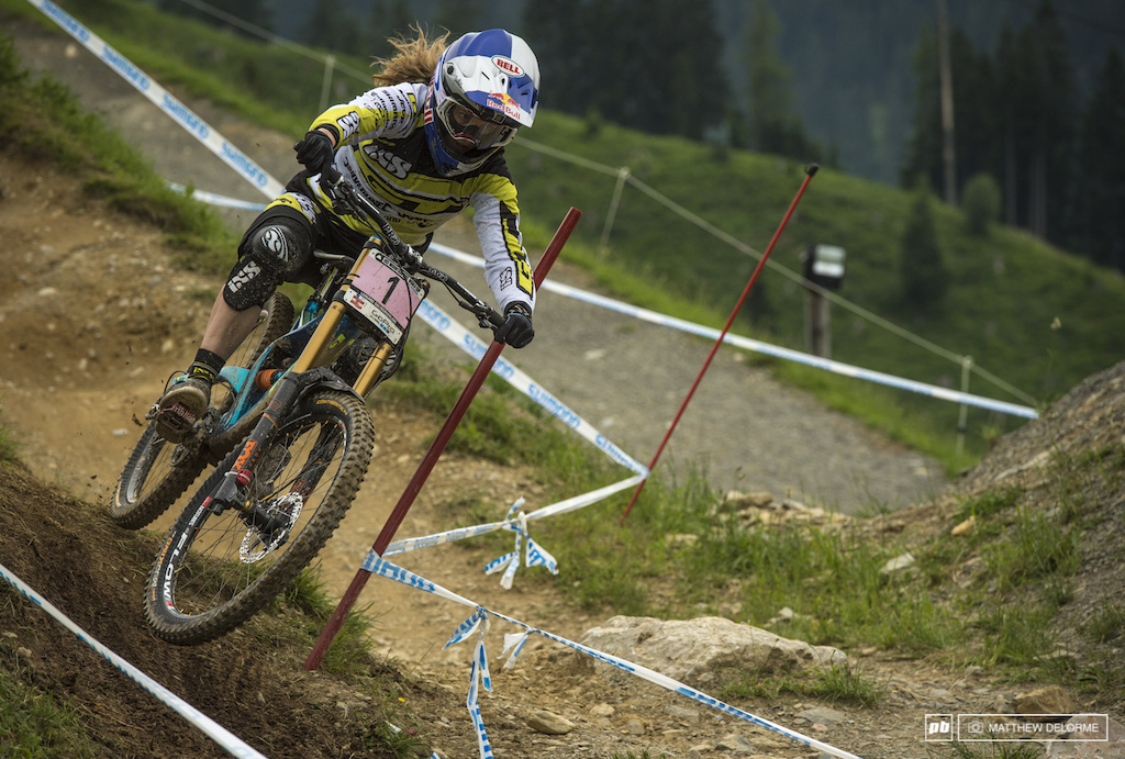 Rachel Atherton qualified first easily. She was nearly six seconds up on Ragot.