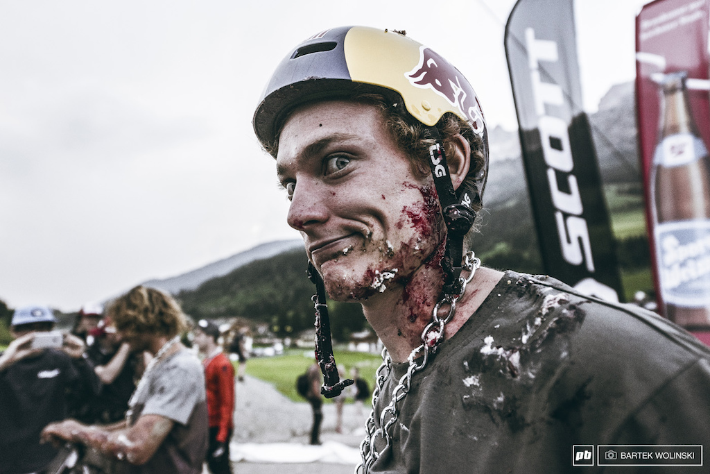Bloodish jelly fits Tommy G perfectly as he killed it in Leogang!