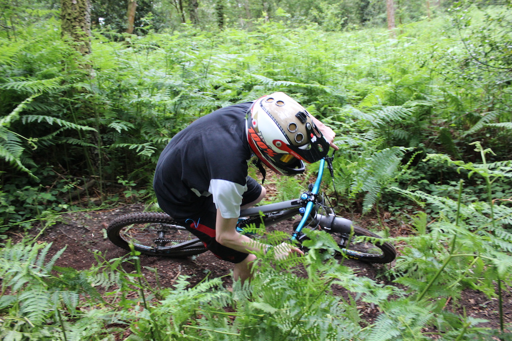 Stephen riding the Switchbacks at Burghfield