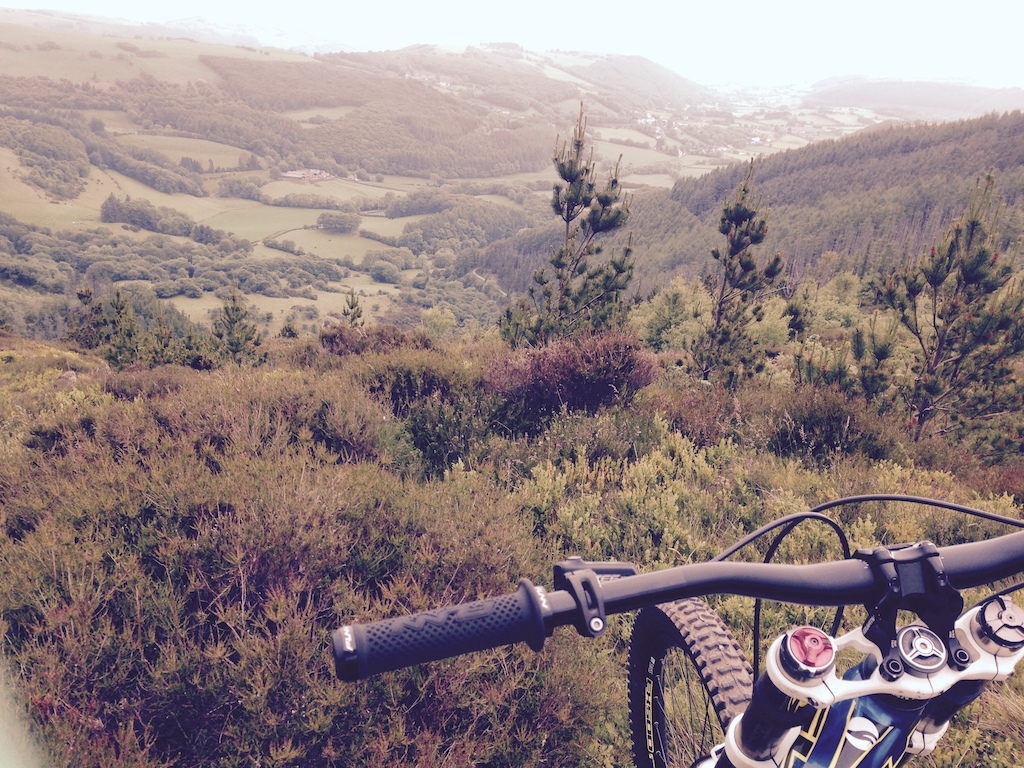 ontop of the Reaper track at nant yr arian