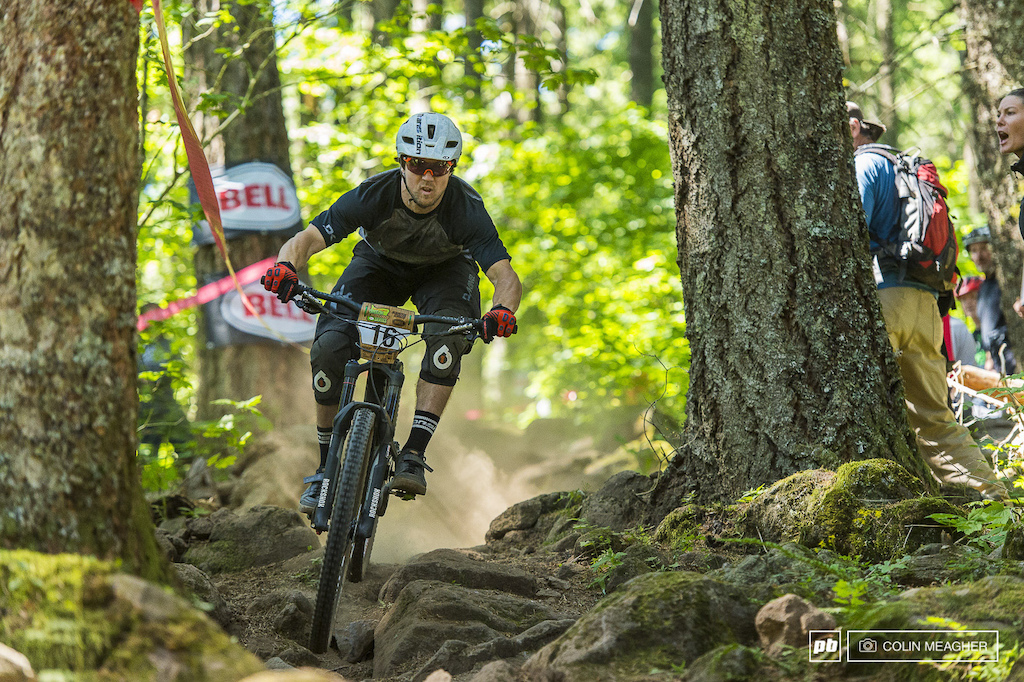 Local boy done good Tyler Horton punching through the bottom of Hidden .