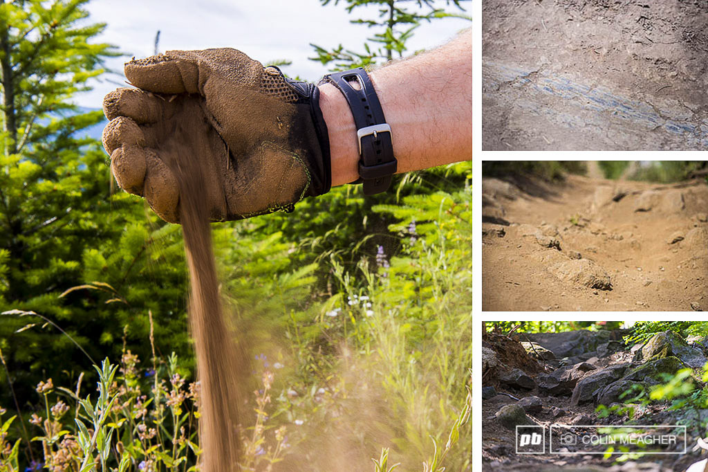 The Hood River track had it all when it came to trail conditions: rocks. Blued in clay. More rocks hidden in the dust, and lots and lots of dust. It's dry in Hood River right now, and the loose conditions saw nearly everyone slap at some point.