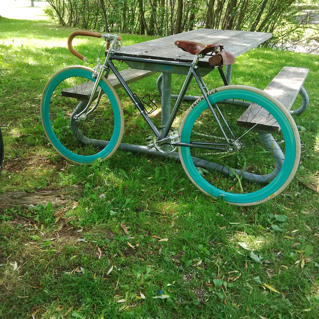 stripped and built from the frame up. was originally a 12 speed