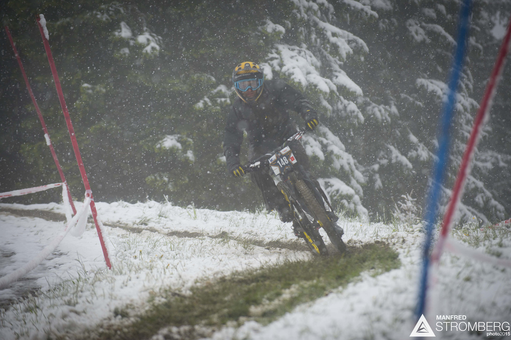 Practise of the 1st UEC MTB Enduro European Championships in Kirchberg, Tyrol, Austria, on June 20, 2015.Â Free image for editorial usage only: Photo by Manfred Stromberg