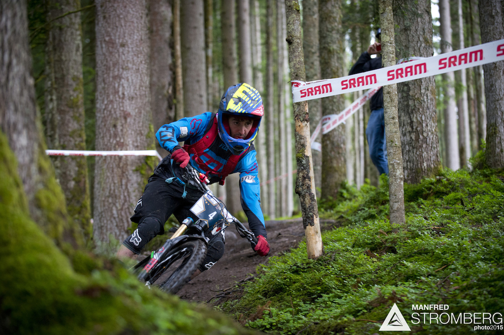WILLIAMS Robert of GBR racing stage 1 of the 1st UEC MTB Enduro European Championships in Kirchberg, Tyrol, Austria, on June 21, 2015.Â Free image for editorial usage only: Photo by Manfred Stromberg
