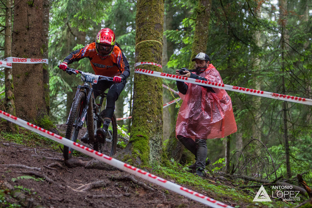 Anneke Beerten Stage 1 raceday at the 1st UEC MTB Enduro European Championships in Kirchberg, Tyrol, Austria, on June 21, 2015. Free image for editorial usage only: Photo by Antonio López Ordóñez