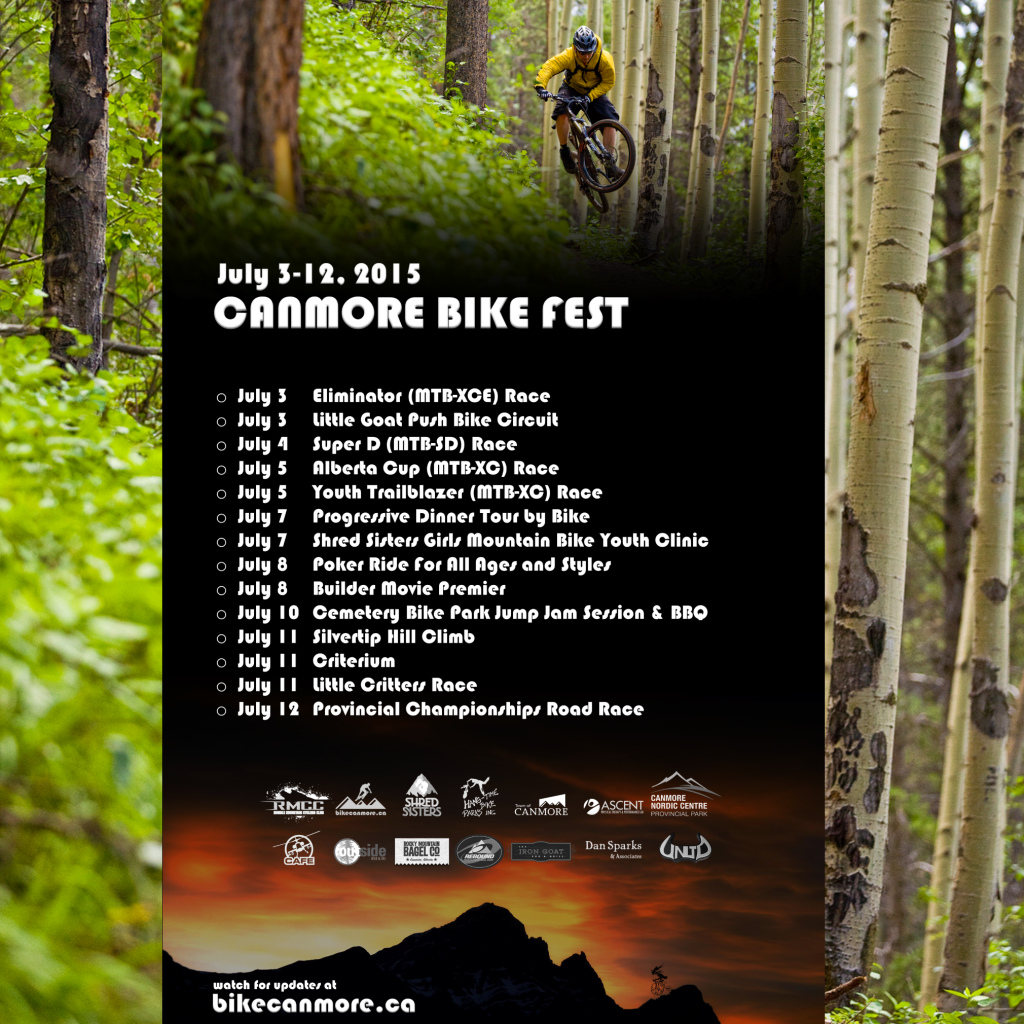 Promo Photos
Canmore Bike Fest July 3-12, 2015
www.bikecanmore.ca