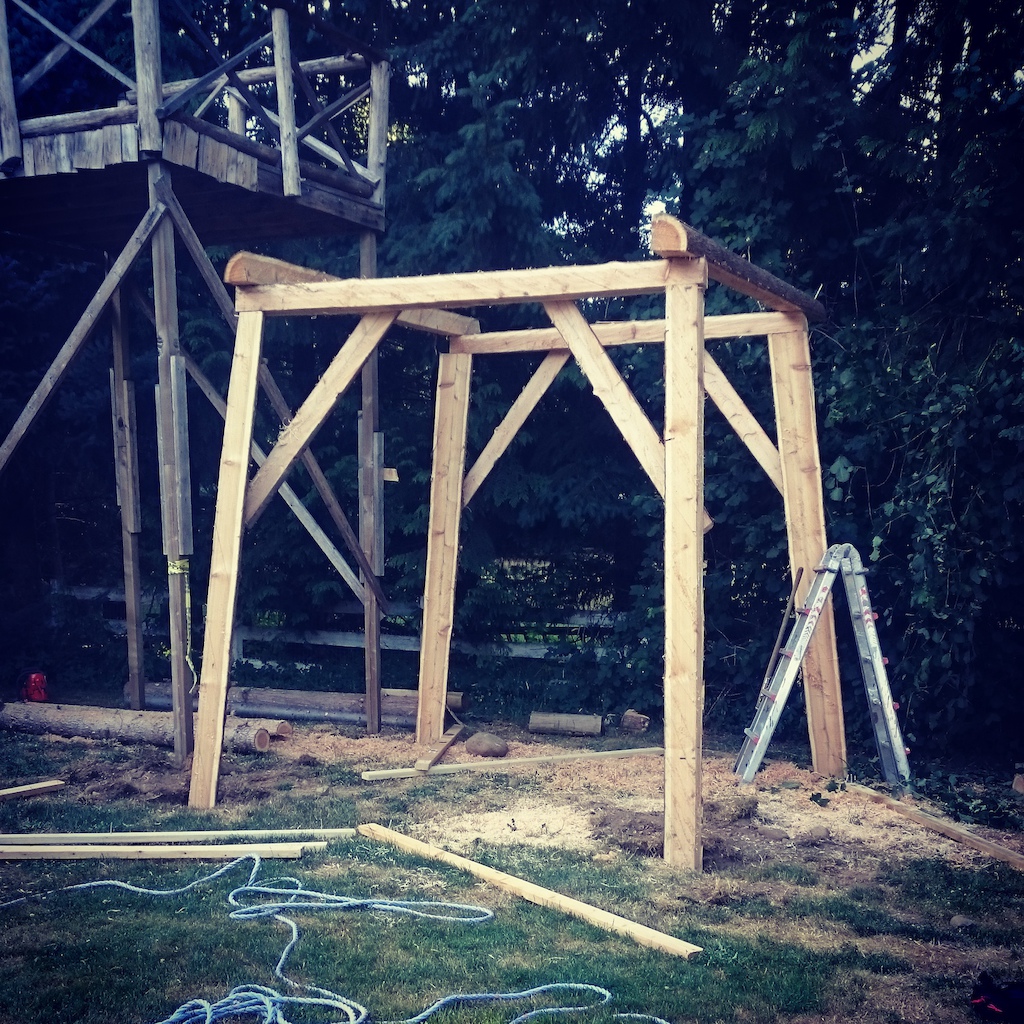 10ft level finished now the hard part doing 10 ft post and beam tilt up for the next level.