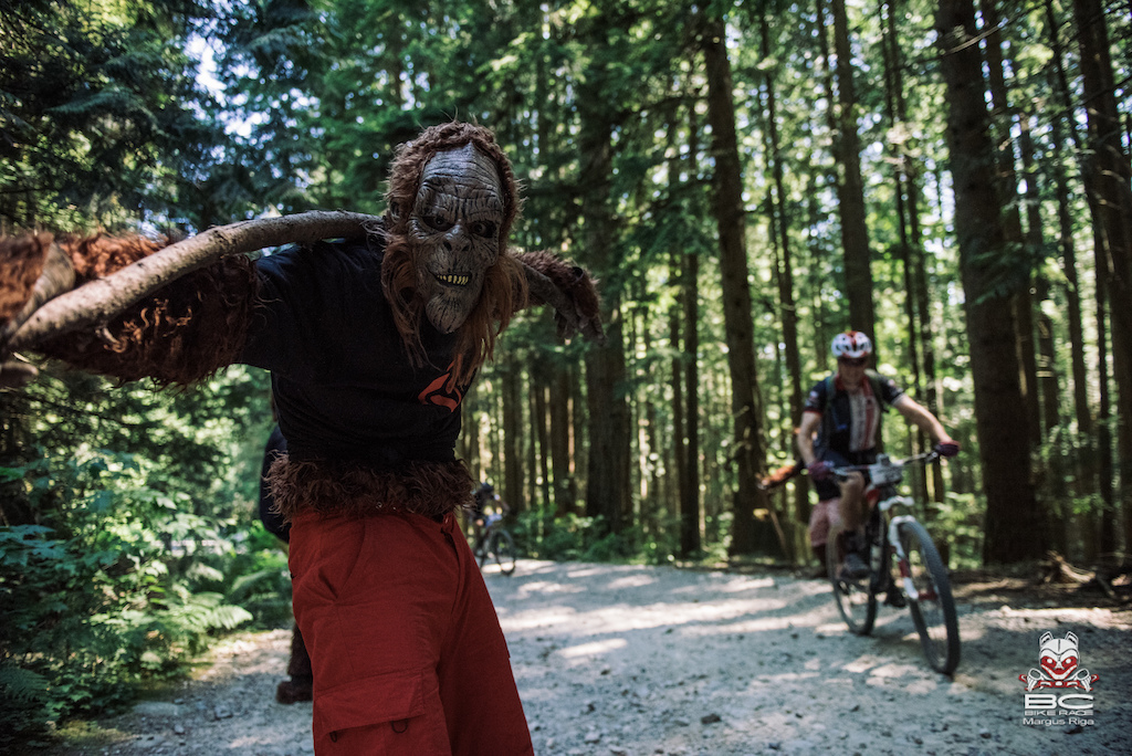 Ryder's Sasquatch on trail and keeping riders on their toes.