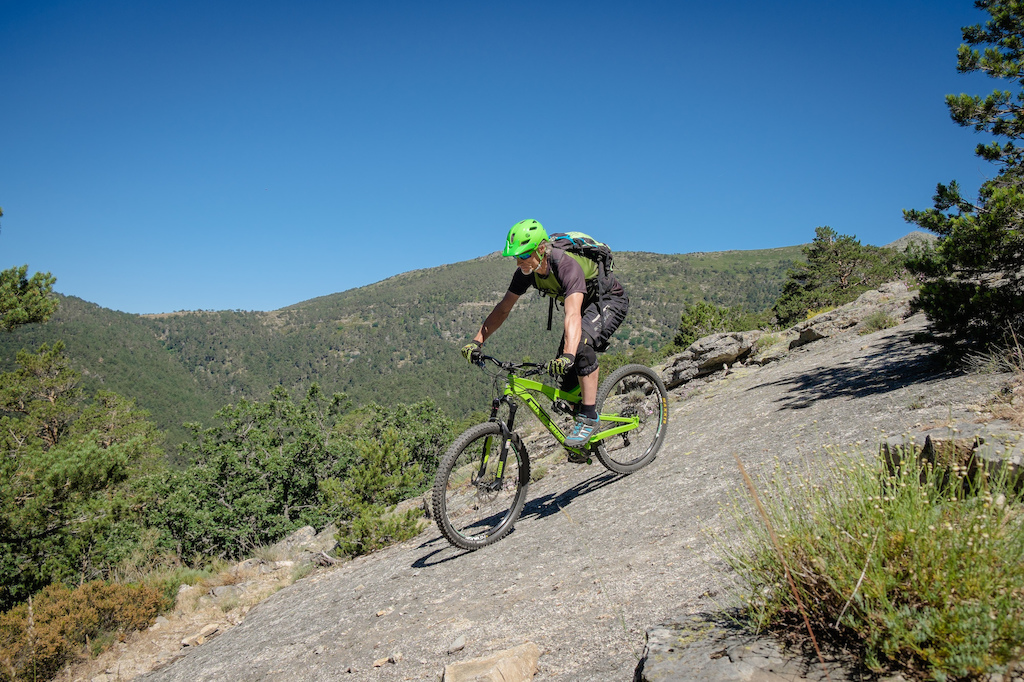 Our guide Jorge Talus hitting the rocks in the trails around Cercedilla in Sierra de Guadarrama, 50km from Madrid City.