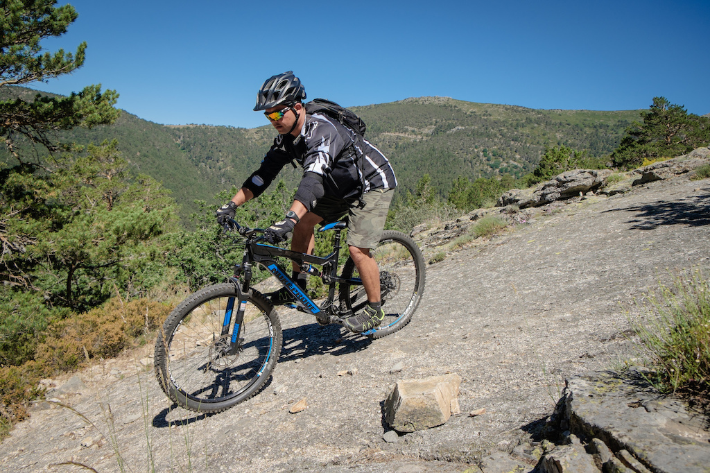 Carlos from Columbia in the trails around Cercedilla in Sierra de Guadarrama, 50km from Madrid City.