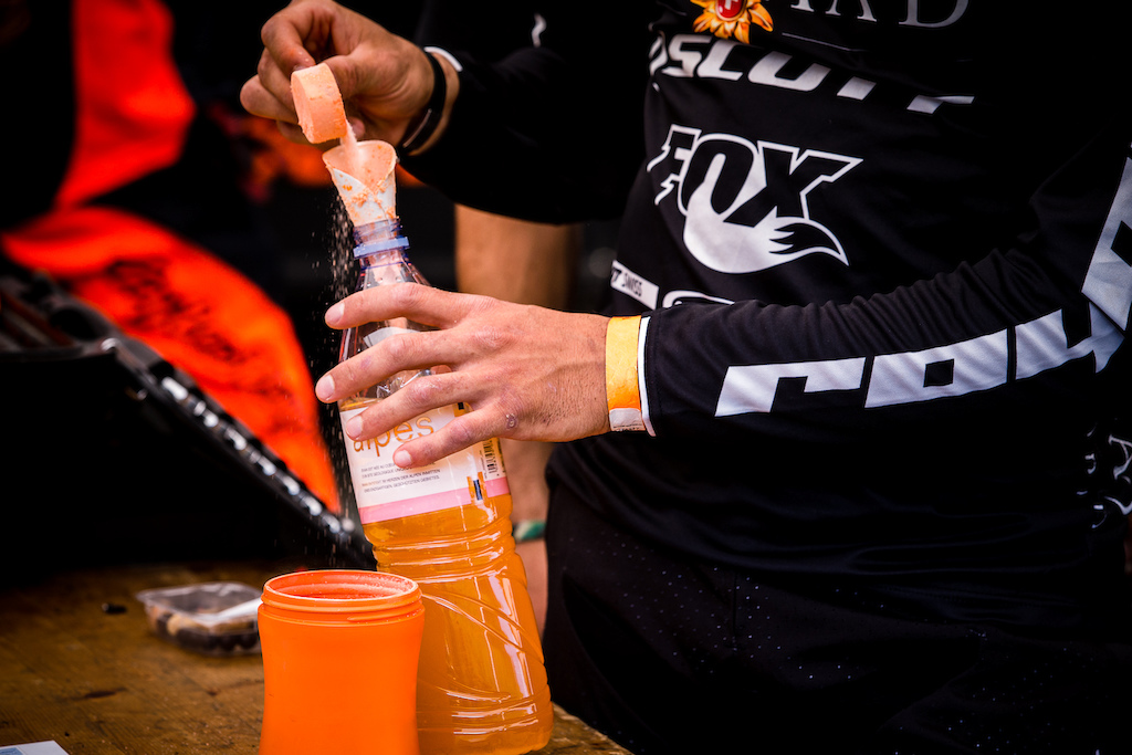 Plenty of staff are available to tend to all the riders needs but some things they still prefer to do themselves.