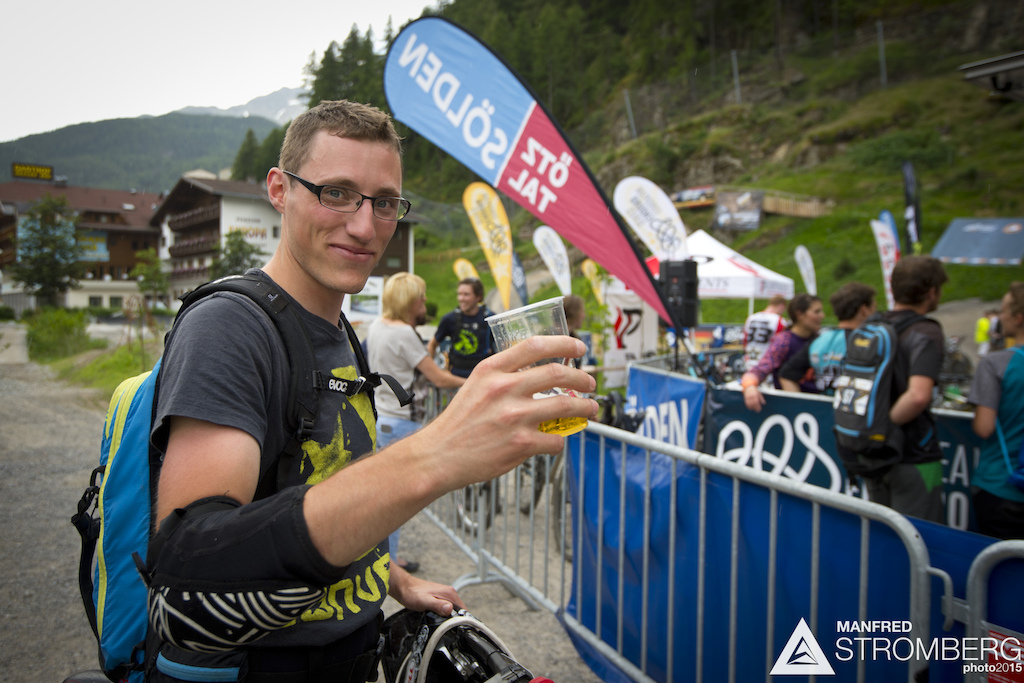Finish of the prologue of the 2nd EES in Sölden Tyrol, Austria, on July 4, 2015. Free image for editorial usage only: Photo by Manfred Stromberg