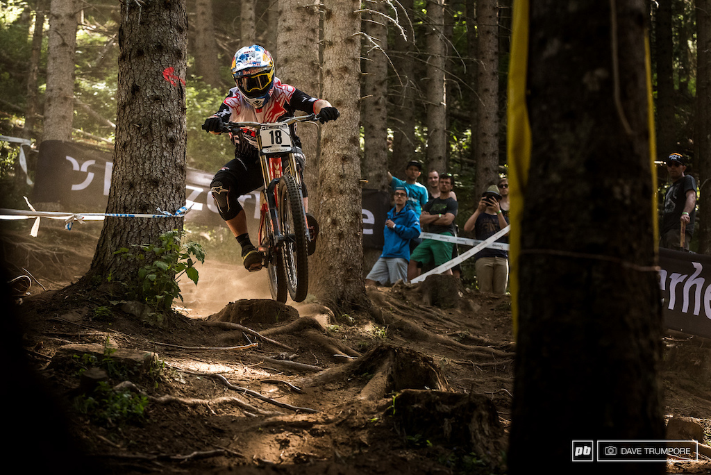 Brooke MacDonald, fully committed through the roots and stumps to round out the top 10