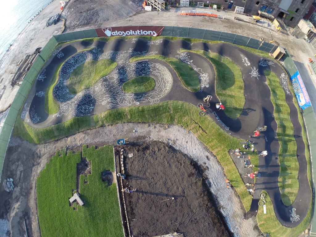 The first Velosolutions Asphalt Pump Track in North America.