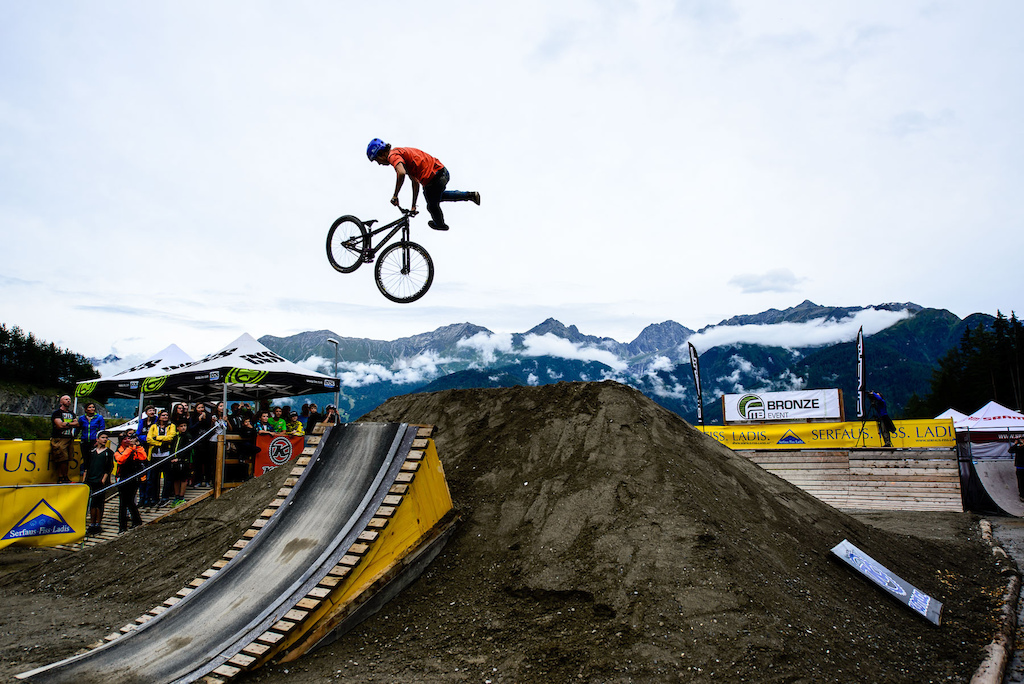 First O´Neal Rookies Slopestyle, FMB Worldtour  Bronze,  during the Kona MTB Festival Serfaus-Fiss-Ladis.ROOKIES in Tyrol, Austria, on August 8, 2014. Free image for editorial usage only: Photo by Felix Schülller.