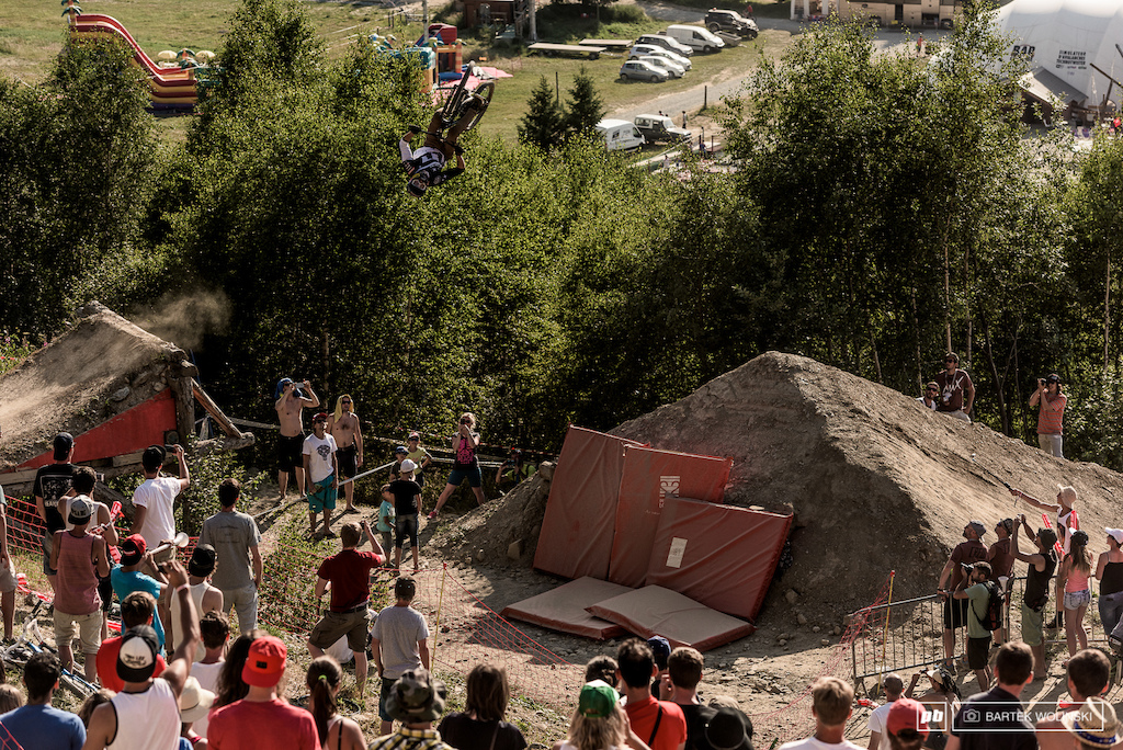 Brandon's sideflip on this gap was probably one of the highlights of this evening.