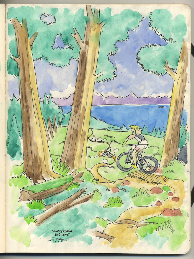 The 2015 BC Bike Race as a Painting
